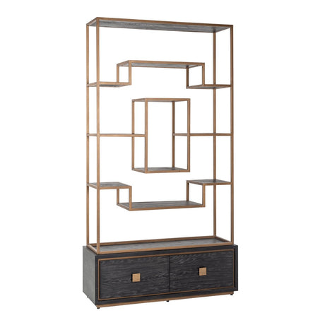 Wandkast Hunter 2-laden (Black rustic) van Richmond Interiors – Luxe comfort op maat van PureWonen. Vraag naar de beste prijs.
