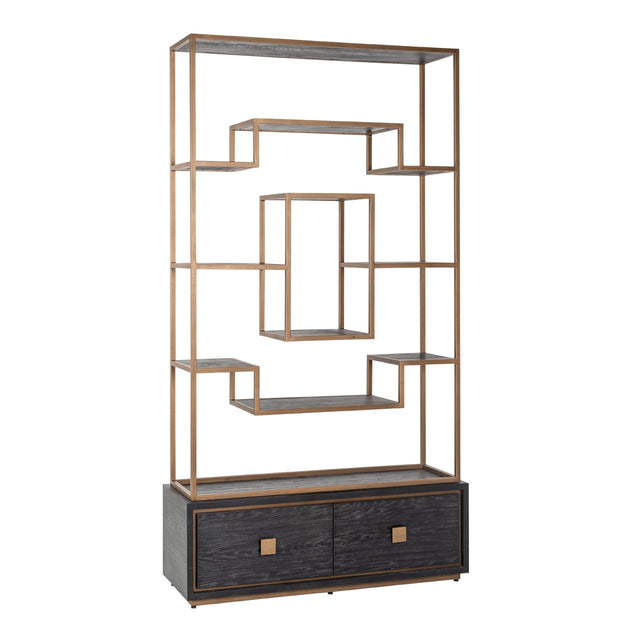 Wandkast Hunter 2-laden (Black rustic) van Richmond Interiors – Luxe comfort op maat van PureWonen. Vraag naar de beste prijs.