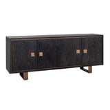 Dressoir Hunter 4-deuren (Black rustic) van Richmond Interiors – Luxe comfort op maat van PureWonen. Vraag naar de beste prijs.