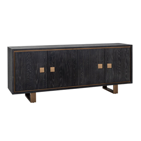 Dressoir Hunter 4-deuren (Black rustic) van Richmond Interiors – Luxe comfort op maat van PureWonen. Vraag naar de beste prijs.