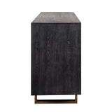 Dressoir Hunter 4-deuren (Black rustic) van Richmond Interiors – Luxe comfort op maat van PureWonen. Vraag naar de beste prijs.