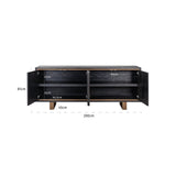 Dressoir Hunter 4-deuren (Black rustic) van Richmond Interiors – Luxe comfort op maat van PureWonen. Vraag naar de beste prijs.