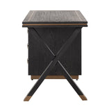 Bureau Hunter 3-laden  (Black rustic) van Richmond Interiors – Luxe comfort op maat van PureWonen. Vraag naar de beste prijs.