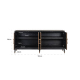 Dressoir Bloomville 4-deuren (Gold) van Richmond Interiors – Luxe comfort op maat van PureWonen. Vraag naar de beste prijs.