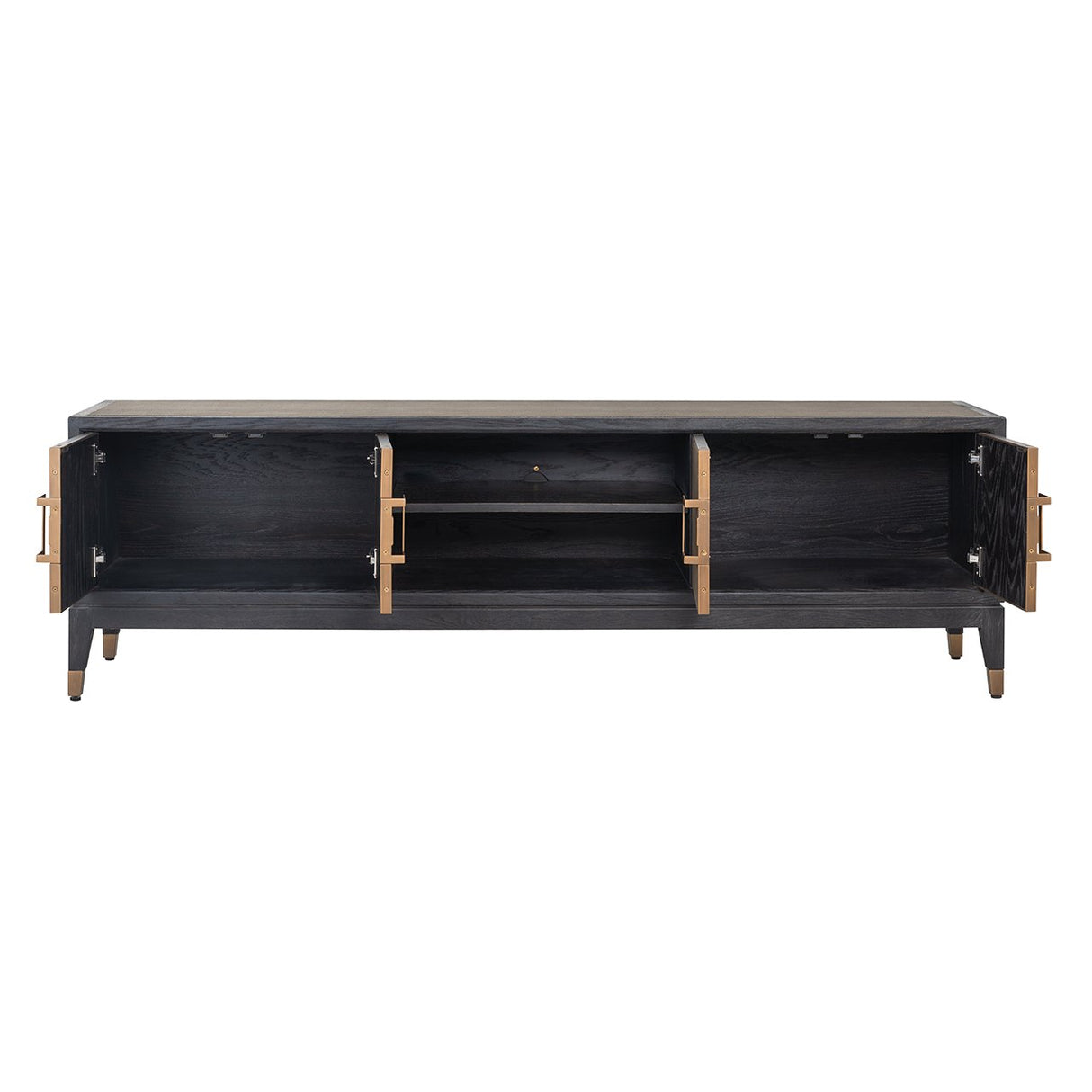 TV-dressoir Bloomville 4-deuren (Gold) van Richmond Interiors – Luxe comfort op maat van PureWonen. Vraag naar de beste prijs.