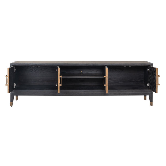 TV-dressoir Bloomville 4-deuren (Gold) van Richmond Interiors – Luxe comfort op maat van PureWonen. Vraag naar de beste prijs.
