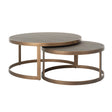 Salontafel Bloomville set van 2 (Gold) van Richmond Interiors – Luxe comfort op maat van PureWonen. Vraag naar de beste prijs.
