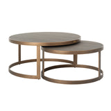 Salontafel Bloomville set van 2 (Gold) van Richmond Interiors – Luxe comfort op maat van PureWonen. Vraag naar de beste prijs.