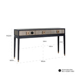 Wandtafel Bloomville 3-laden (Gold) van Richmond Interiors – Luxe comfort op maat van PureWonen. Vraag naar de beste prijs.