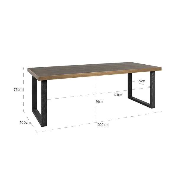 Eettafel Bloomville 200 (Brown) van Richmond Interiors – Luxe comfort op maat van PureWonen. Vraag naar de beste prijs.
