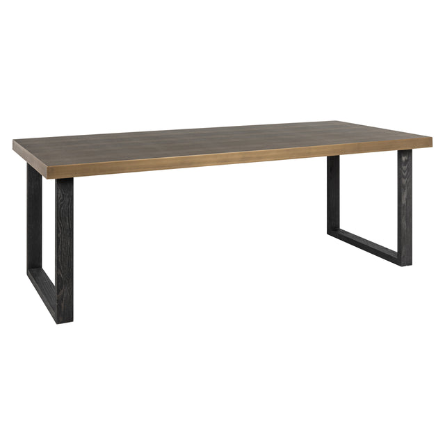 Eettafel Bloomville brass shagreen incl. glass top 230 van Richmond Interiors – Luxe comfort op maat van PureWonen. Vraag naar de beste prijs.