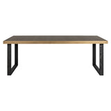 Eettafel Bloomville brass shagreen incl. glass top 230 van Richmond Interiors – Luxe comfort op maat van PureWonen. Vraag naar de beste prijs.
