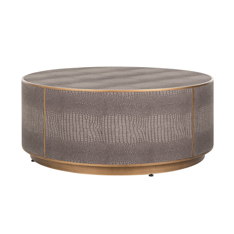 Salontafel Classio 100Ø  (Brushed Gold) van Richmond Interiors – Luxe comfort op maat van PureWonen. Vraag naar de beste prijs.