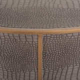 Salontafel Classio 100Ø  (Brushed Gold) van Richmond Interiors – Luxe comfort op maat van PureWonen. Vraag naar de beste prijs.