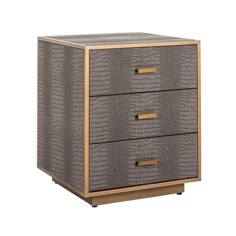 Ladenkast Classio 3-laden  (Brushed Gold) van Richmond Interiors – Luxe comfort op maat van PureWonen. Vraag naar de beste prijs.