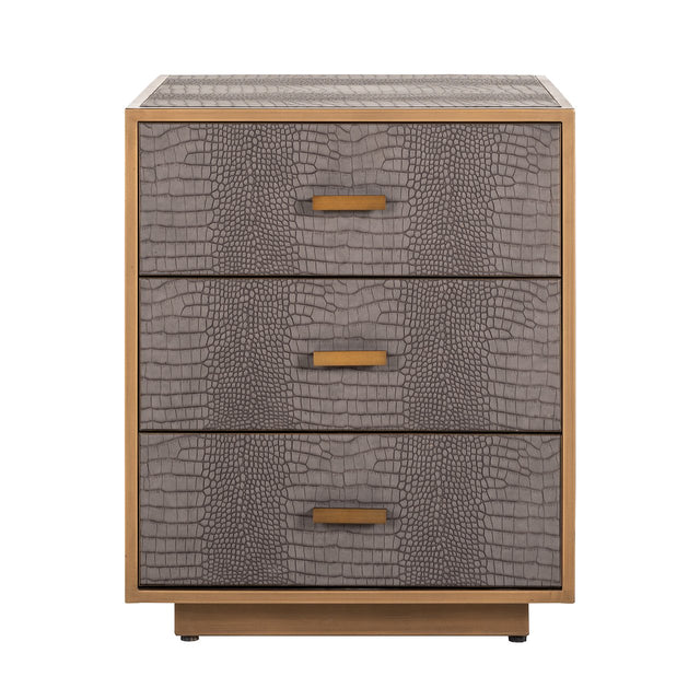 Ladenkast Classio 3-laden  (Brushed Gold) van Richmond Interiors – Luxe comfort op maat van PureWonen. Vraag naar de beste prijs.