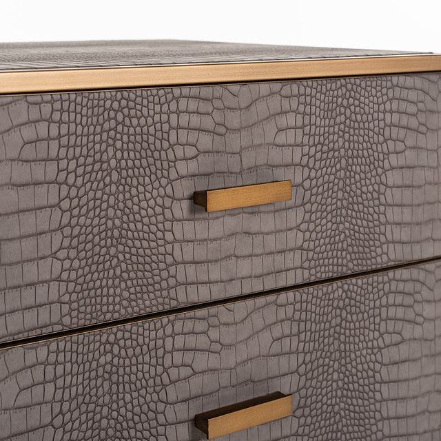 Ladenkast Classio 3-laden  (Brushed Gold) van Richmond Interiors – Luxe comfort op maat van PureWonen. Vraag naar de beste prijs.