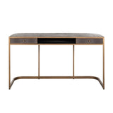 Bureau Classio 2-laden  (Brushed Gold) van Richmond Interiors – Luxe comfort op maat van PureWonen. Vraag naar de beste prijs.