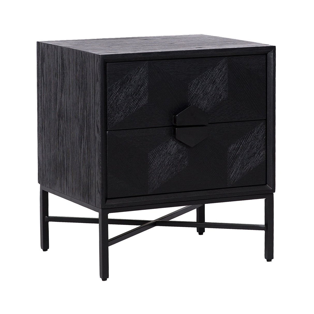 Ladenkast Blax 2-laden (Black) van Richmond Interiors – Luxe comfort op maat van PureWonen. Vraag naar de beste prijs.
