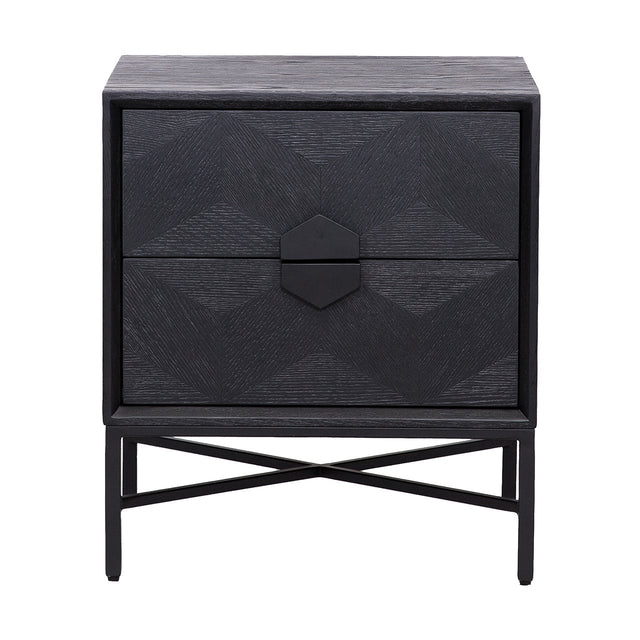 Ladenkast Blax 2-laden (Black) van Richmond Interiors – Luxe comfort op maat van PureWonen. Vraag naar de beste prijs.