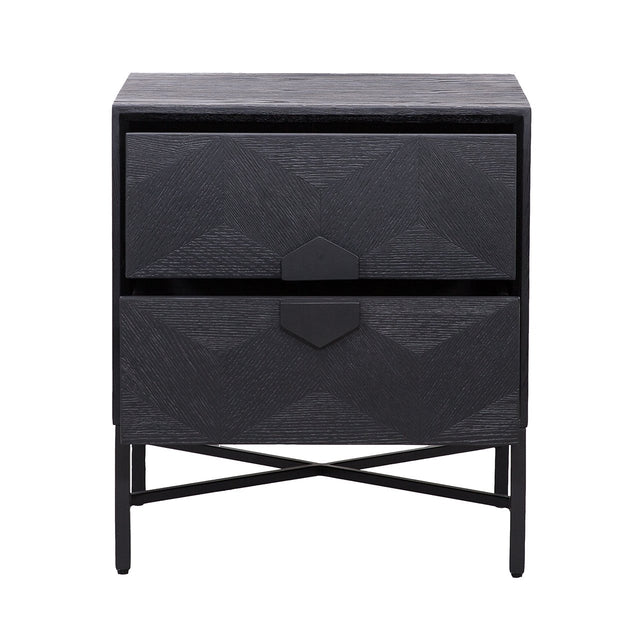 Ladenkast Blax 2-laden (Black) van Richmond Interiors – Luxe comfort op maat van PureWonen. Vraag naar de beste prijs.