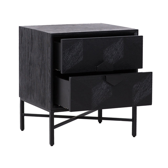 Ladenkast Blax 2-laden (Black) van Richmond Interiors – Luxe comfort op maat van PureWonen. Vraag naar de beste prijs.