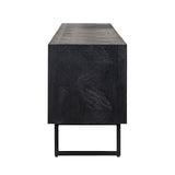 TV-dressoir Blax 2-kleppen 1-plank (Black) van Richmond Interiors – Luxe comfort op maat van PureWonen. Vraag naar de beste prijs.