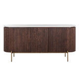 Dressoir Barkley 3-deuren  (Brushed Gold) van Richmond Interiors – Luxe comfort op maat van PureWonen. Vraag naar de beste prijs.