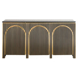 Dressoir Les Arcs 3-deurs (Brushed Gold) van Richmond Interiors – Luxe comfort op maat van PureWonen. Vraag naar de beste prijs.