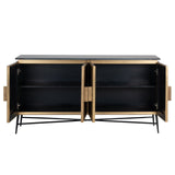 Dressoir Ironville 4-deuren (Gold) van Richmond Interiors – Luxe comfort op maat van PureWonen. Vraag naar de beste prijs.
