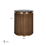 Bijzettafel Ironville 50Ø (Gold) van Richmond Interiors – Luxe comfort op maat van PureWonen. Vraag naar de beste prijs.