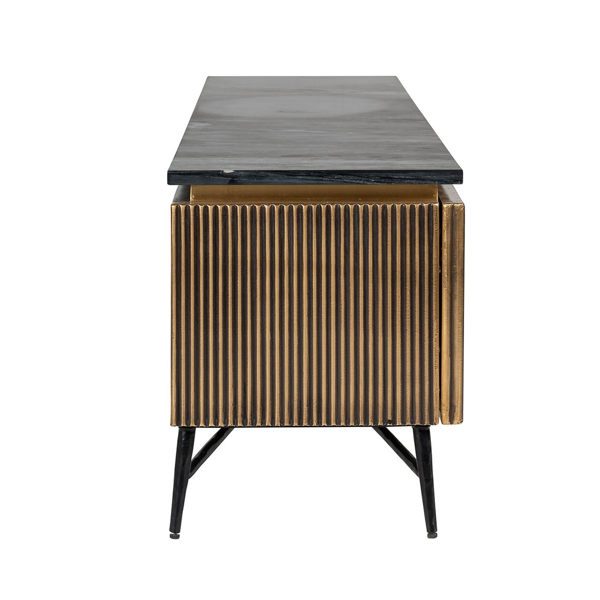 TV-dressoir Ironville 2-deuren (Gold) van Richmond Interiors – Luxe comfort op maat van PureWonen. Vraag naar de beste prijs.