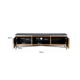TV-dressoir Ironville 2-deuren (Gold) van Richmond Interiors – Luxe comfort op maat van PureWonen. Vraag naar de beste prijs.