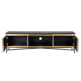 TV-dressoir Ironville 2-deuren (Gold) van Richmond Interiors – Luxe comfort op maat van PureWonen. Vraag naar de beste prijs.