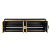 TV-dressoir Ironville 4-deuren (Gold) van Richmond Interiors – Luxe comfort op maat van PureWonen. Vraag naar de beste prijs.