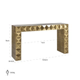 Wandtafel Collada (Brushed Gold) van Richmond Interiors – Luxe comfort op maat van PureWonen. Vraag naar de beste prijs.