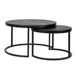 Salontafel Catana set van 2  (Black) van Richmond Interiors – Luxe comfort op maat van PureWonen. Vraag naar de beste prijs.