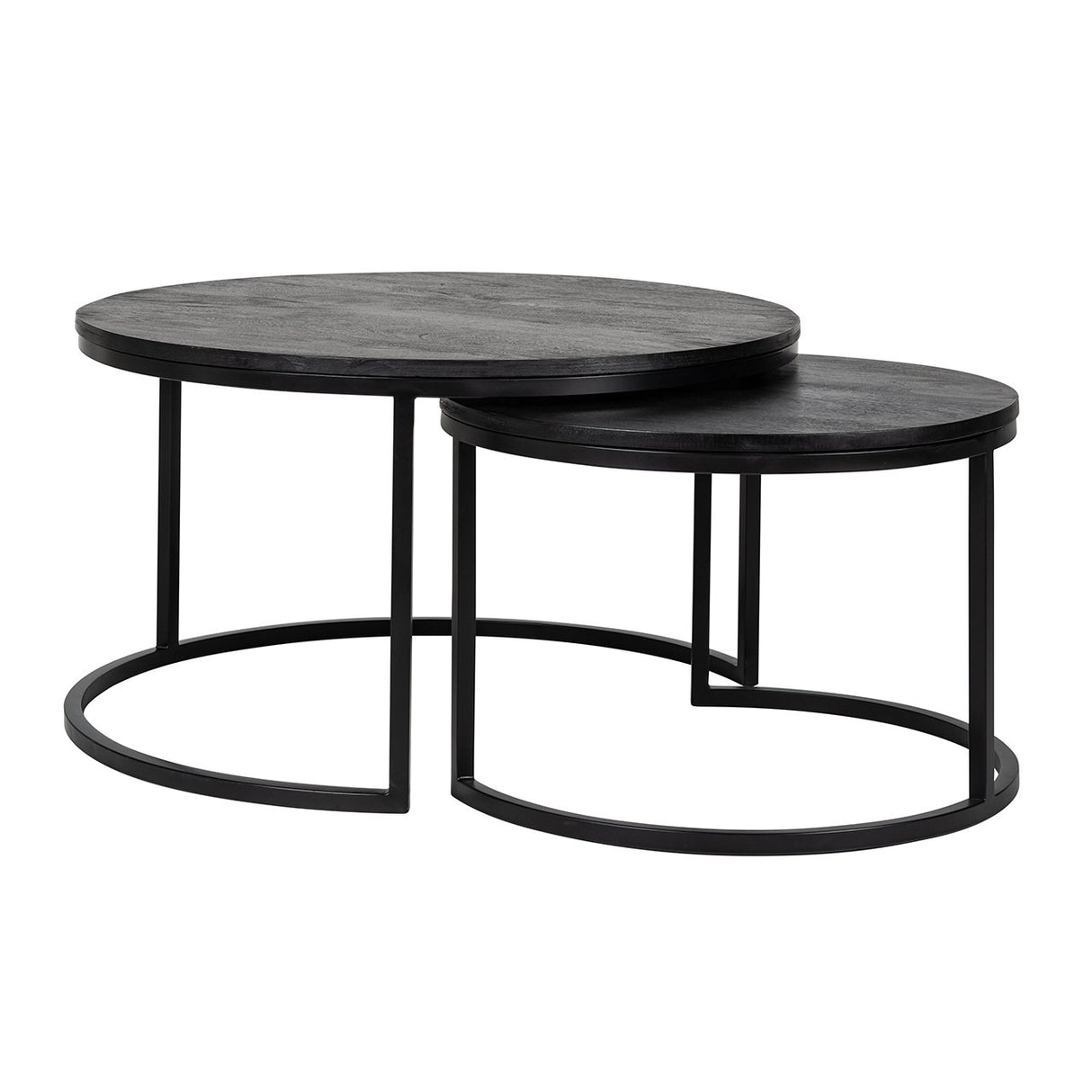 Salontafel Catana set van 2  (Black) van Richmond Interiors – Luxe comfort op maat van PureWonen. Vraag naar de beste prijs.