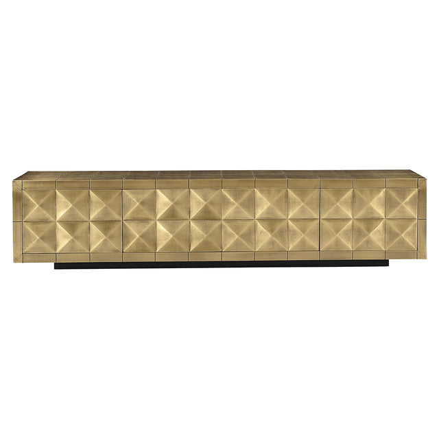 TV-dressoir Collada 4-doors (Brushed Gold) van Richmond Interiors – Luxe comfort op maat van PureWonen. Vraag naar de beste prijs.