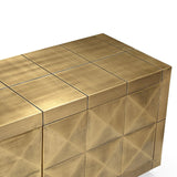 TV-dressoir Collada 4-doors (Brushed Gold) van Richmond Interiors – Luxe comfort op maat van PureWonen. Vraag naar de beste prijs.