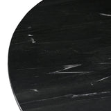 Eettafel Collada 130Ø (Black/gold) van Richmond Interiors – Luxe comfort op maat van PureWonen. Vraag naar de beste prijs.