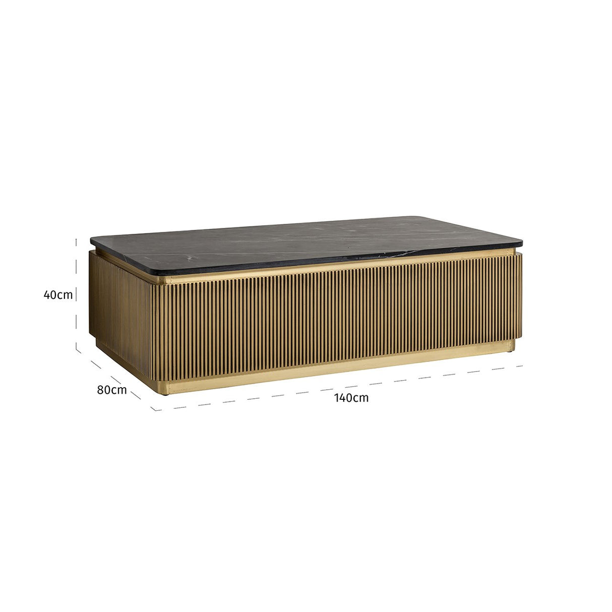 Salontafel Ironville (Gold) van Richmond Interiors – Luxe comfort op maat van PureWonen. Vraag naar de beste prijs.
