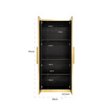 Wandkast Ironville (Gold) van Richmond Interiors – Luxe comfort op maat van PureWonen. Vraag naar de beste prijs.