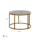 Salontafel Bliss 70Ø van Richmond Interiors – Luxe comfort op maat van PureWonen. Vraag naar de beste prijs.