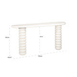 Wandtafel Bloomstone 170x80 (White) van Richmond Interiors – Luxe comfort op maat van PureWonen. Vraag naar de beste prijs.