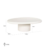 Salontafel Bloomstone 110x90 (White) van Richmond Interiors – Luxe comfort op maat van PureWonen. Vraag naar de beste prijs.