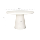 Eettafel Bloomstone (White) van Richmond Interiors – Luxe comfort op maat van PureWonen. Vraag naar de beste prijs.