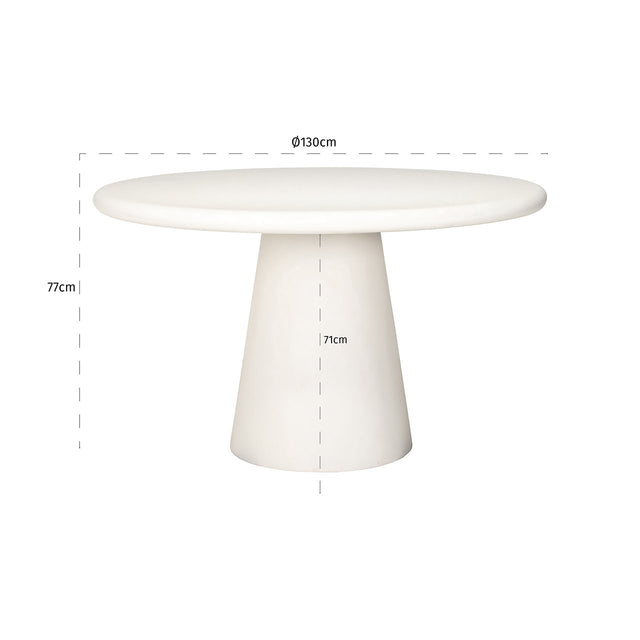 Eettafel Bloomstone (White) van Richmond Interiors – Luxe comfort op maat van PureWonen. Vraag naar de beste prijs.