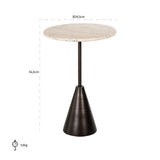 Bijzettafel Avalon rond (Bronze) van Richmond Interiors – Luxe comfort op maat van PureWonen. Vraag naar de beste prijs.
