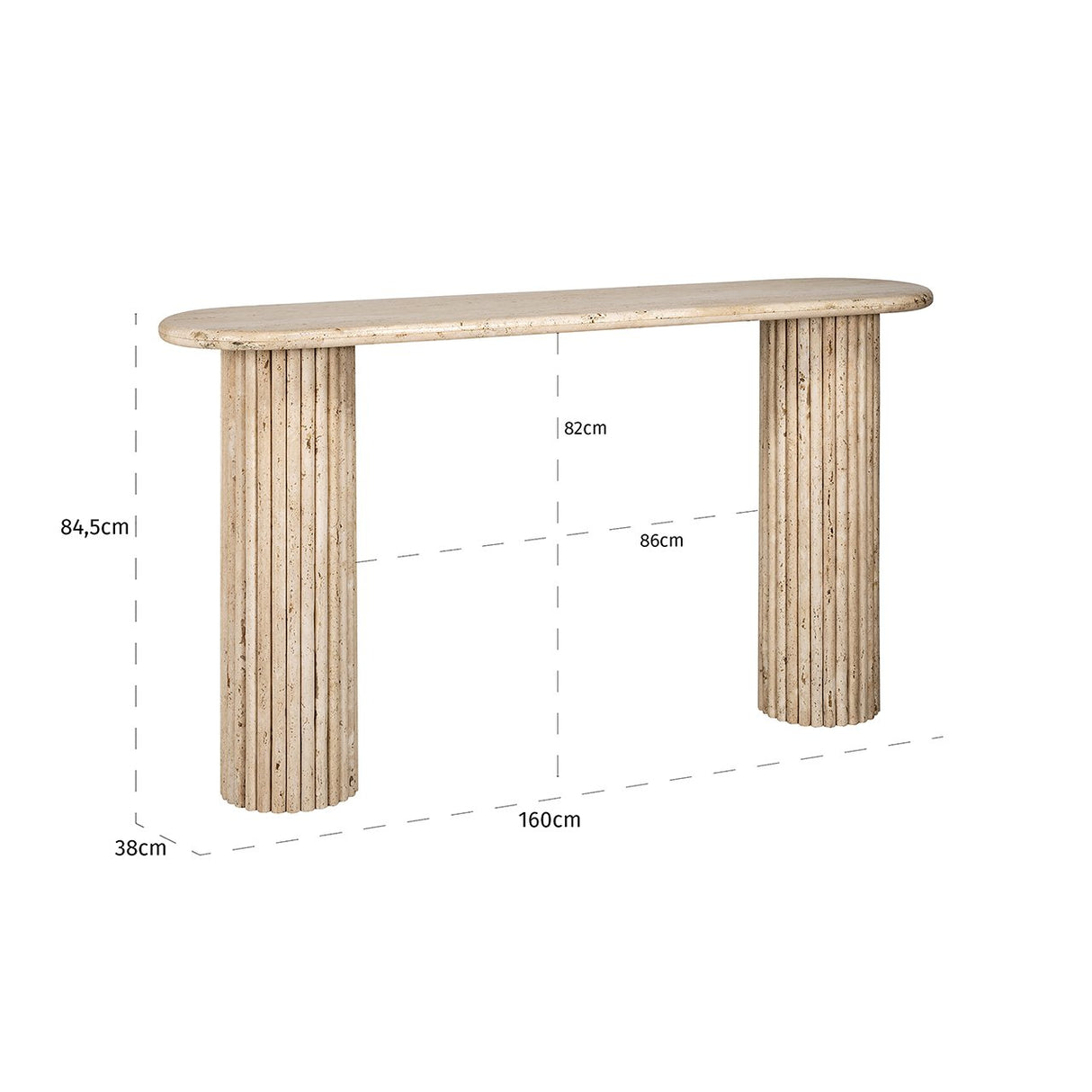 Wandtafel La Cantera ovaal van Richmond Interiors – Luxe comfort op maat van PureWonen. Vraag naar de beste prijs.